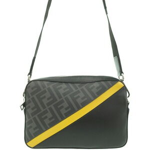 FENDI Diagonal Camera Case Gray Shoulder Bag